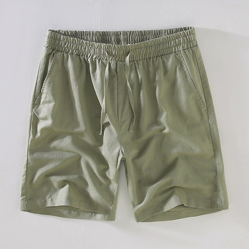 Drawstring Relaxed-fit Minimalist Straight-leg Casual Cropped Pants