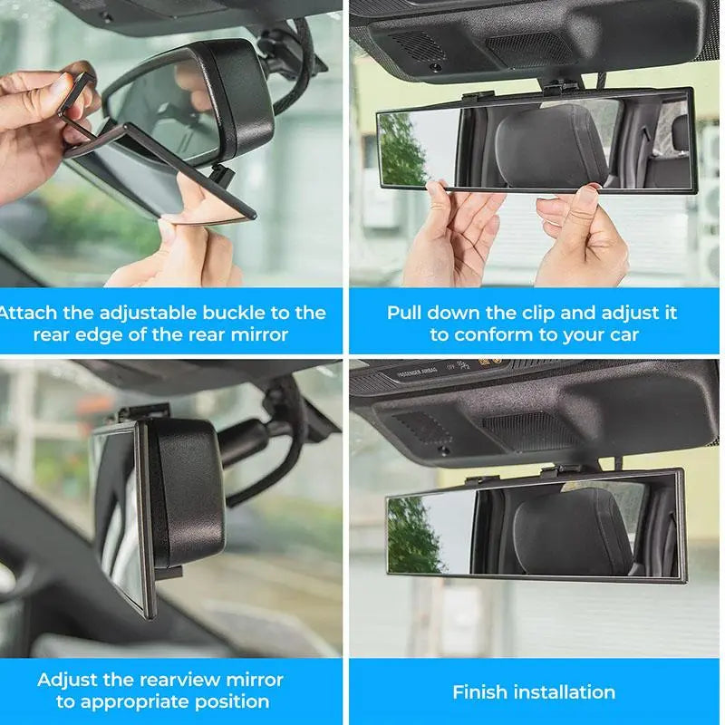 L- Inch Panoramic Convex real view Mirror