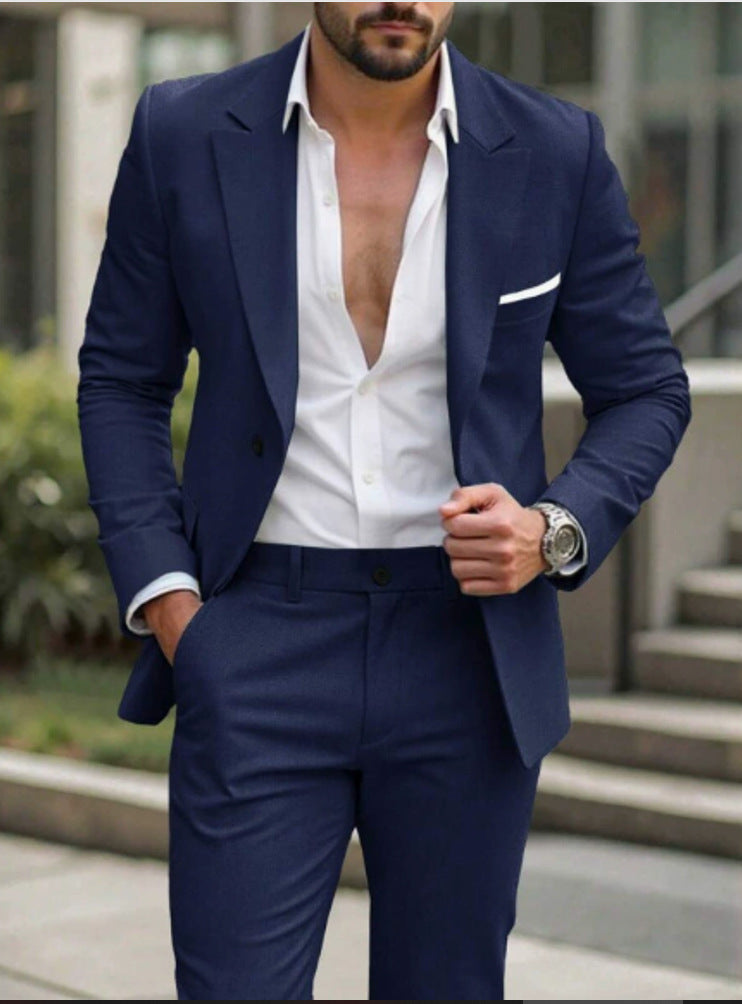 Always In Stock Mens Two-piece Business Professional Suit