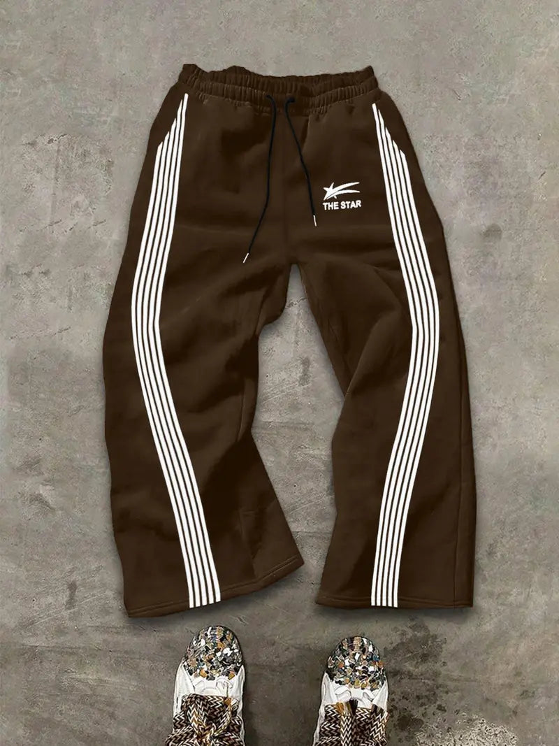 Men's Camo Print Straight Leg Sweatpants
