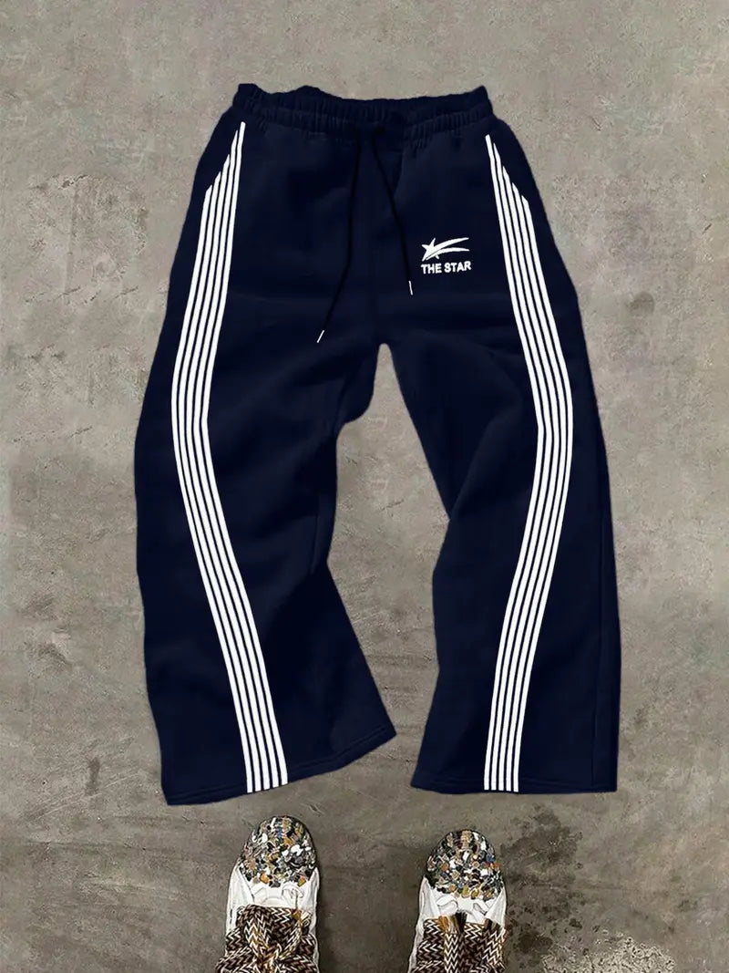 Men's Camo Print Straight Leg Sweatpants