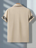 Men's Floral Print Short Sleeve Shirt