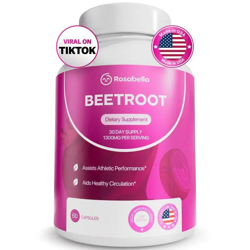 3 Pack of Rosabella Organic Beetroot Capsules