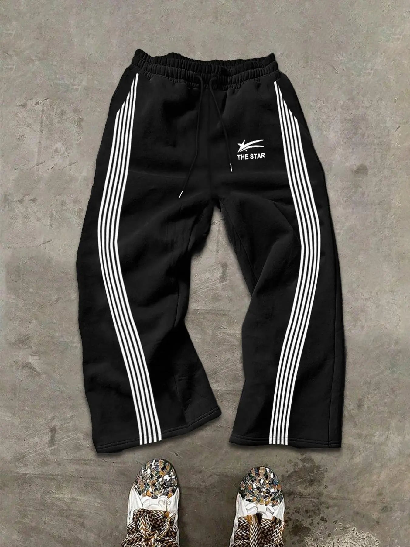 Men's Camo Print Straight Leg Sweatpants