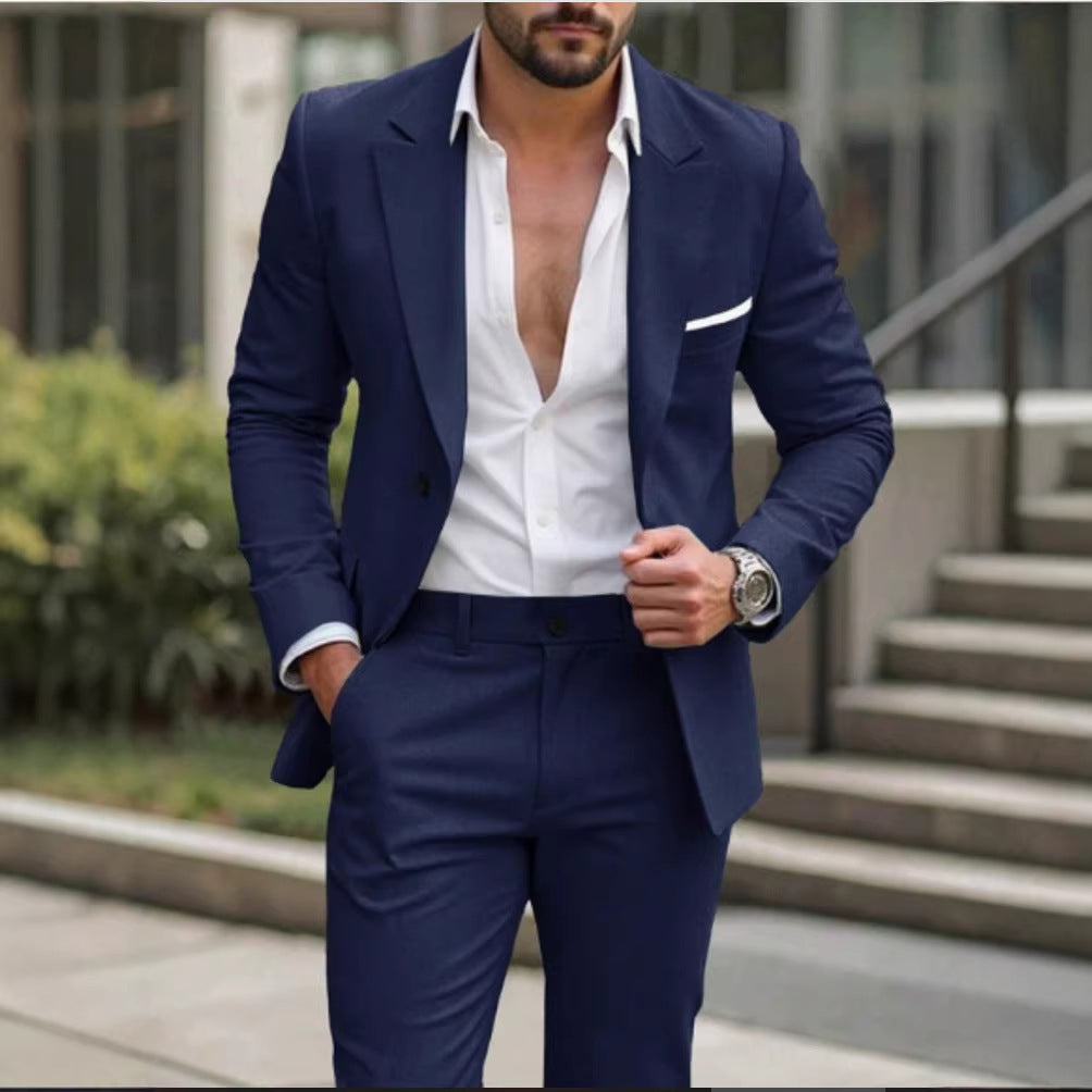 Always In Stock Mens Two-piece Business Professional Suit
