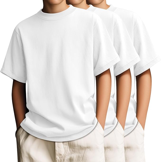 3 Pack Boys' T-Shirts Short Sleeve