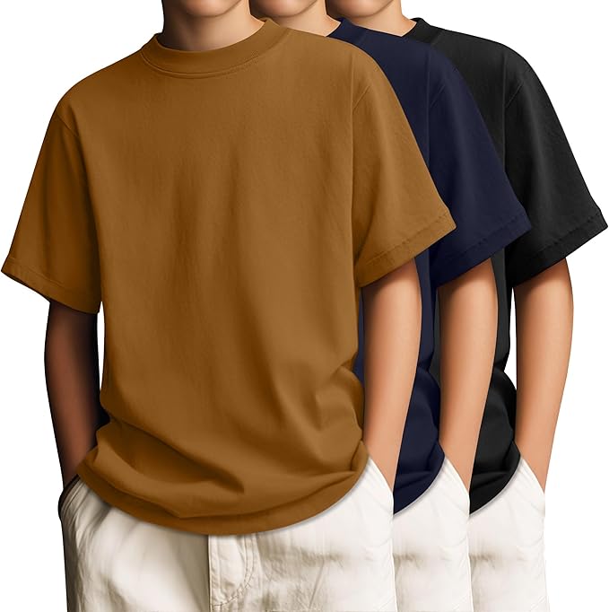 3 Pack Boys' T-Shirts Short Sleeve