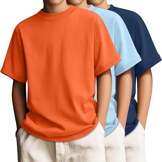 3 Pack Boys' T-Shirts Short Sleeve