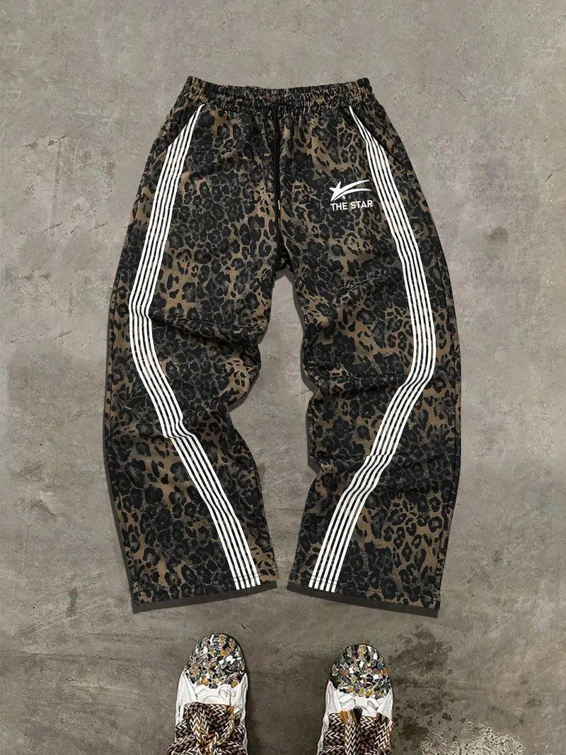 Men's Camo Print Straight Leg Sweatpants