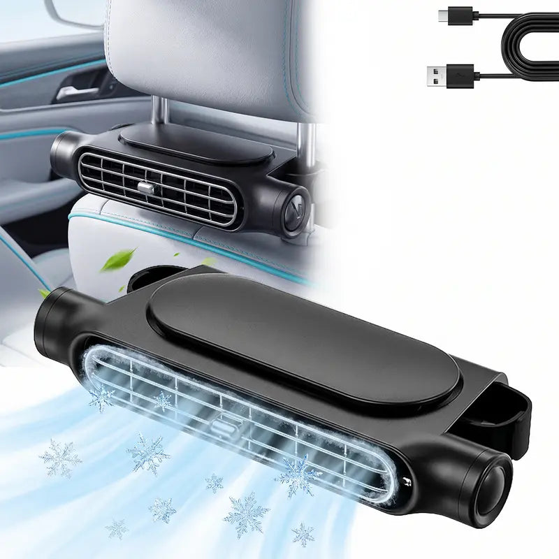 Quiet Portable Clip-On Car Fan