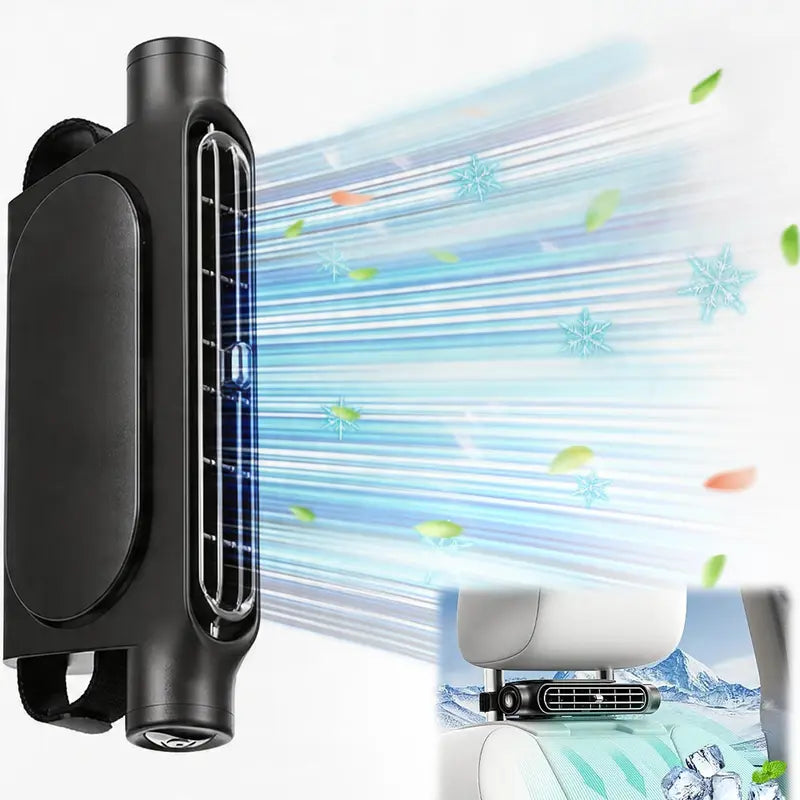 Quiet Portable Clip-On Car Fan