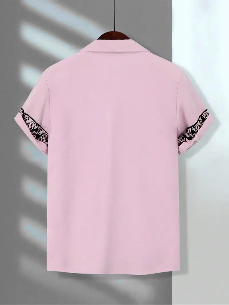 Men's Floral Print Short Sleeve Shirt